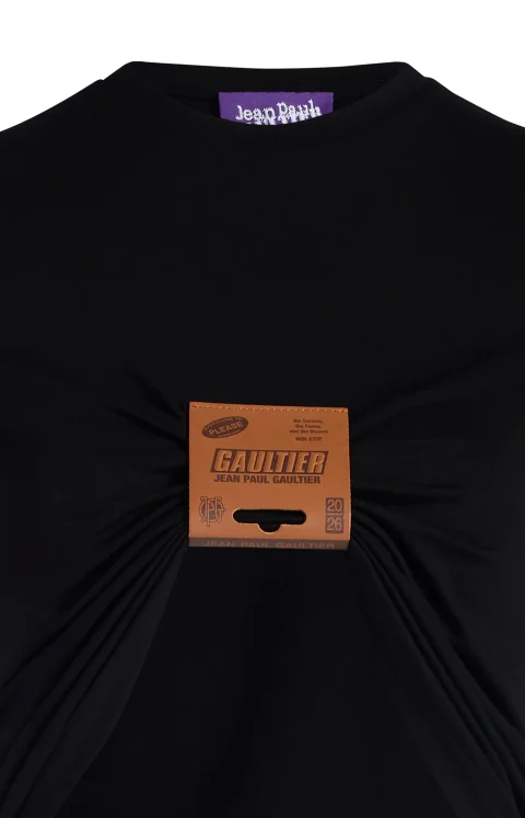 Label Long Sleeve Top in Black — снимка 2