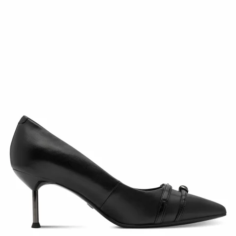 Токчета TAMARIS – 1-22440-46-003 BLACK LEATHER — снимка 2