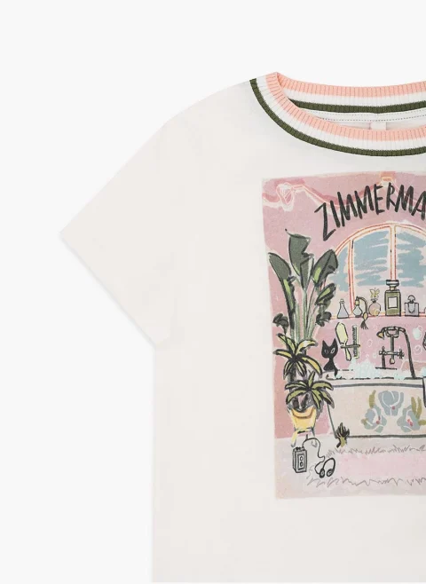 Тишърт с принт Zimmermann Kids — снимка 2