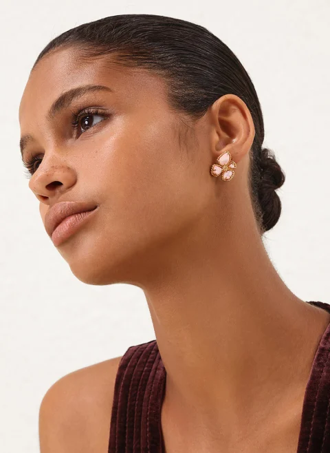 Обеци с флорален дизайн 'Bloom Large Studs' Zimmermann — снимка 3