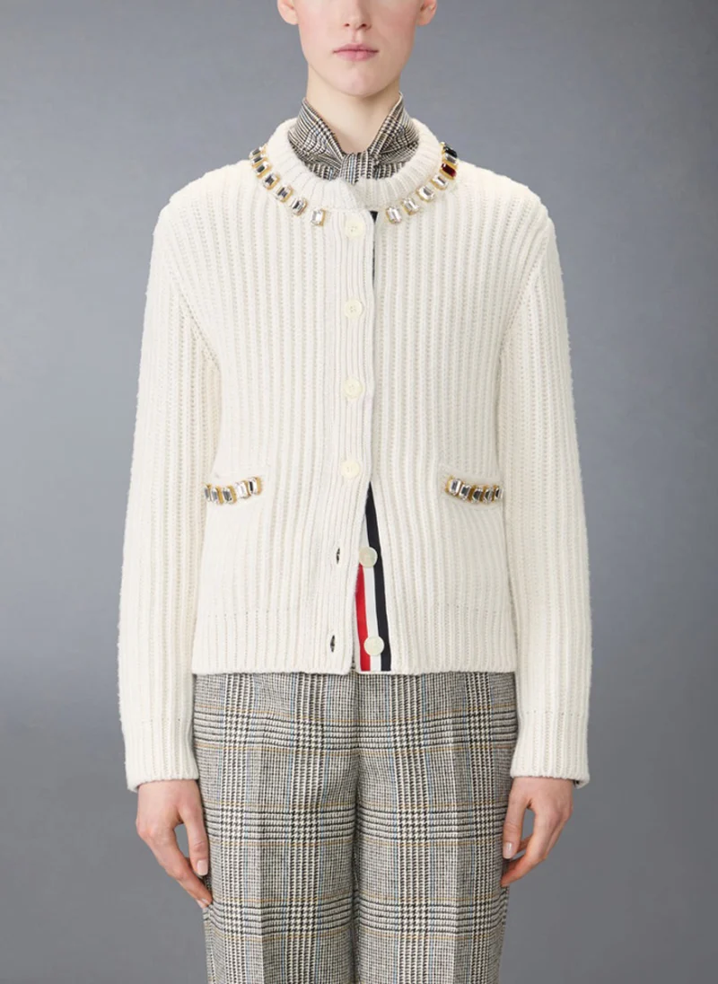 Жилетка от кашмир с кристали Thom Browne