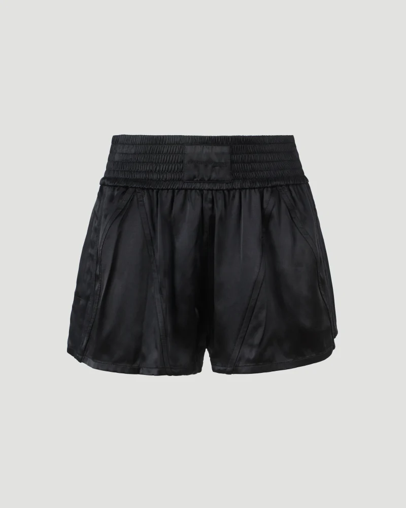 Track Short in Satin Jersey