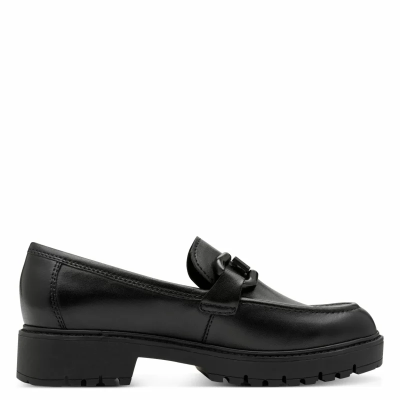 Дамски Лоуфър TAMARIS – 1-24733-45-003 BLACK LEATHER — снимка 2
