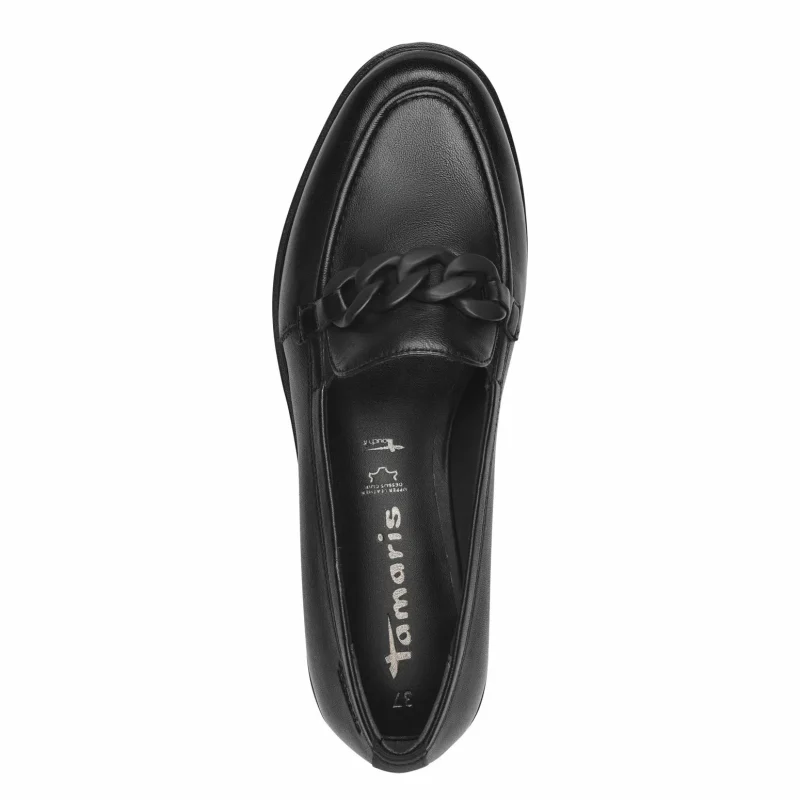 Дамски Лоуфър TAMARIS – 1-24201-41-003 BLACK LEATHER — снимка 5