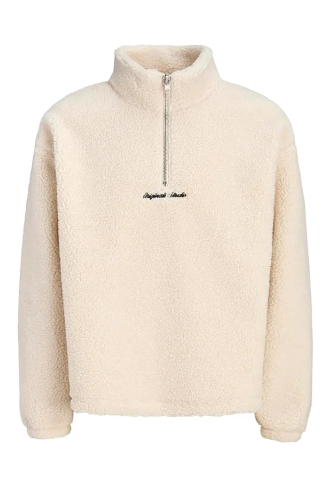 Суичър Jornorrebro Emb Teddy High Neck 12302732 13-0401 TCX oatmeal