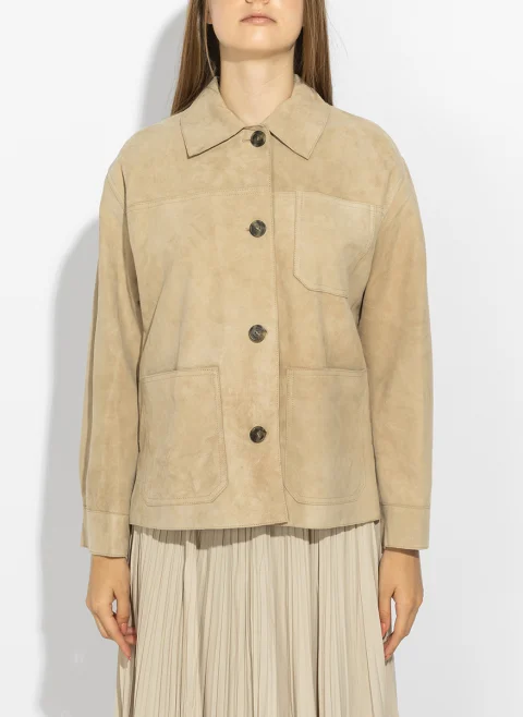 Яке от естетсвен велур Weekend Max Mara Wkdghiera — снимка 4