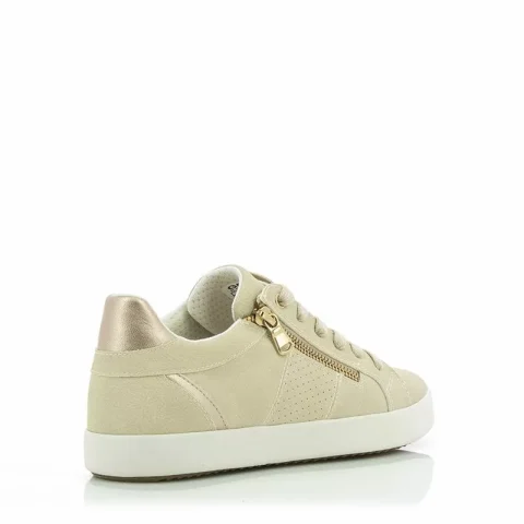 Дамски Сникърс GEOX – D366HE 229 D BLOMIEE OFF WHITE/LT GOLD — снимка 2