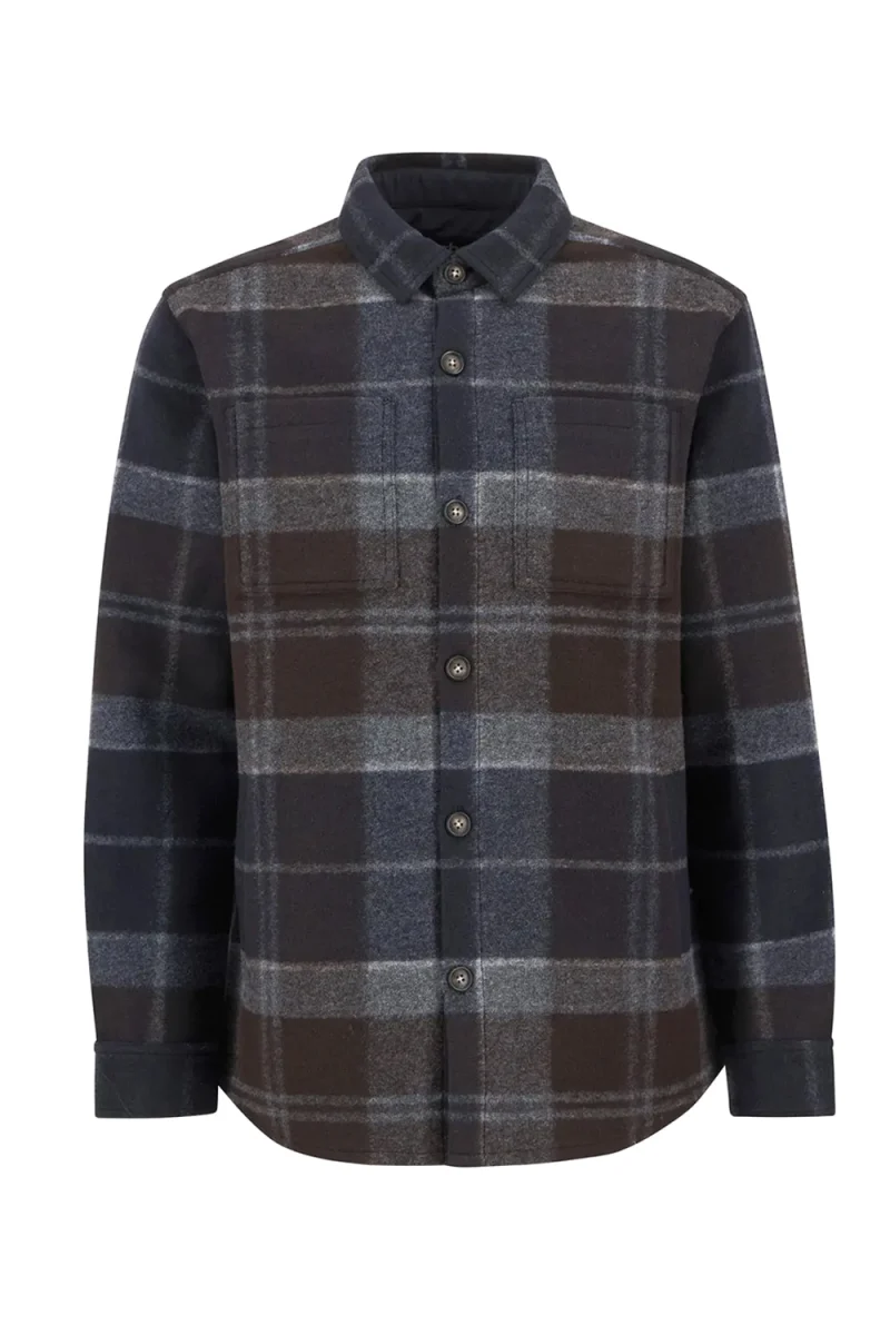 Риза Overshirt Chapter Tailored Check Overshirt MOS0400 tn38 midnight oak tartan