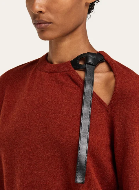 Пуловер с 'cut- out' детайл Ferragamo — снимка 2