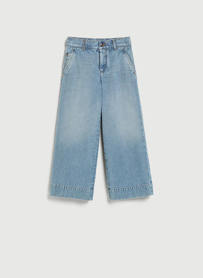 Разкроен деним с монили Brunello Cucinelli Kids 12