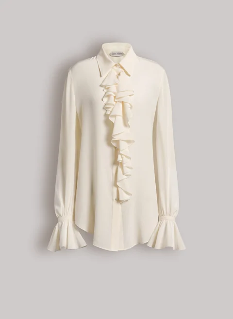 Блуза с коприна 'Romantic touch' Alberta Ferretti — снимка 4