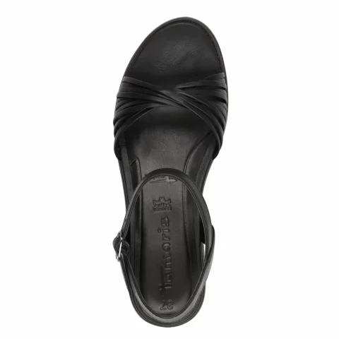 Дамски Сандали На Платформа TAMARIS – 1-28218-44-001 BLACK — снимка 5