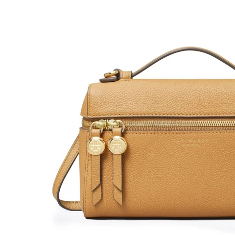 Дамска бежова чанта Slim Romy TORY BURCH — снимка 9