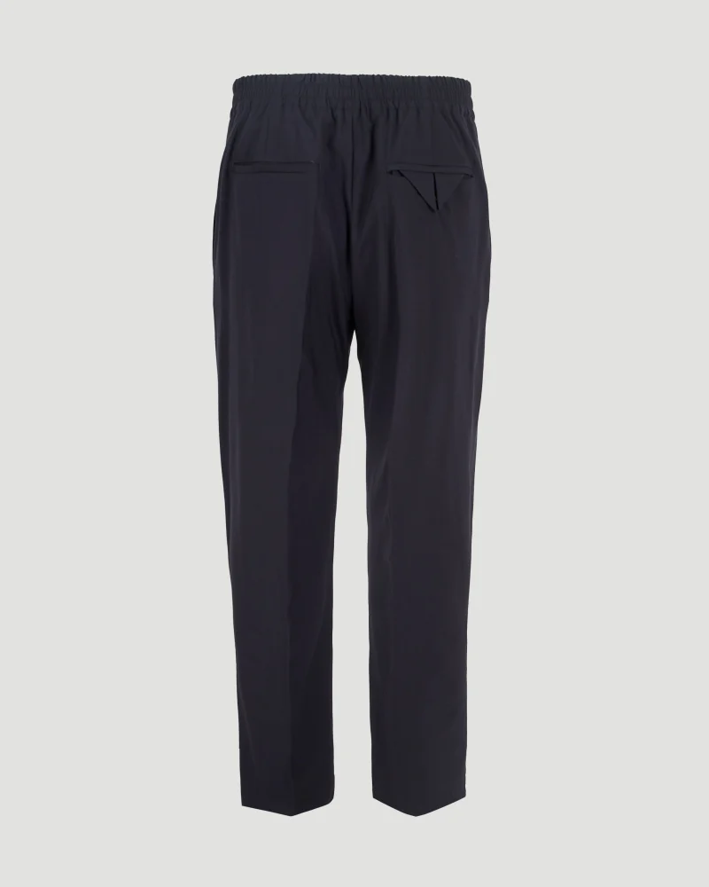 Fine Wool Trousers in Midnight Blue — снимка 2