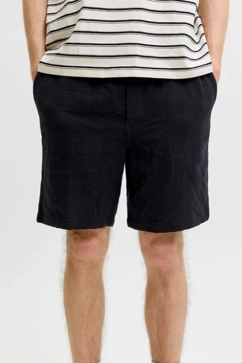 Бермуда Jpstjaiden Coba Stripe Jog Reg 12274413 C-N10 black — снимка 2