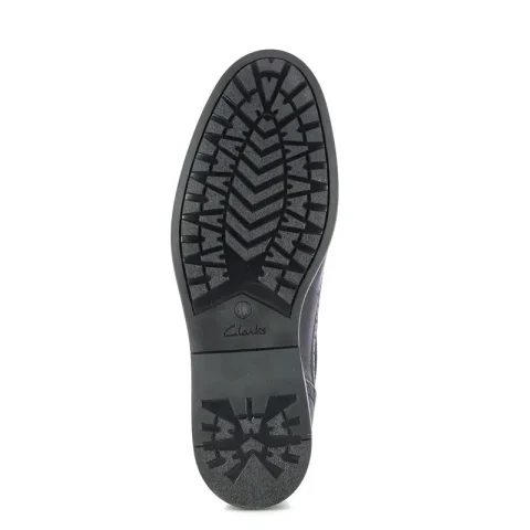 Мъжки Офис Обувки CLARKS – 26320108 ALDWIN2 LIMIT NAVY LEATHER — снимка 4