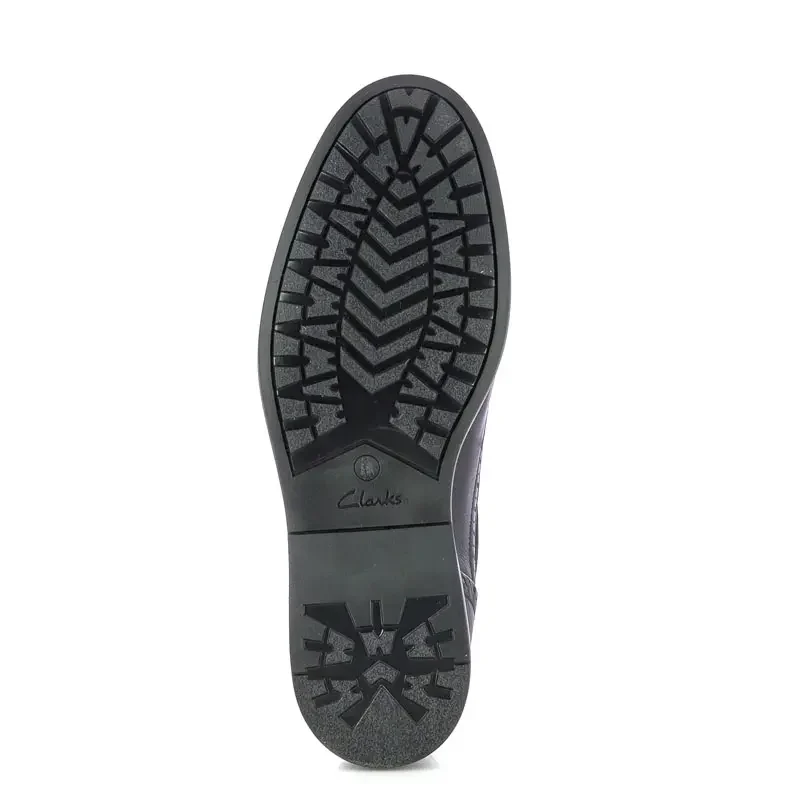 Мъжки Офис Обувки CLARKS – 26320108 ALDWIN2 LIMIT NAVY LEATHER — снимка 4