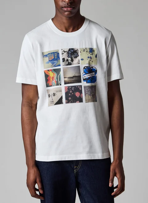 Тишърт с принт 'Squares' PS Paul Smith