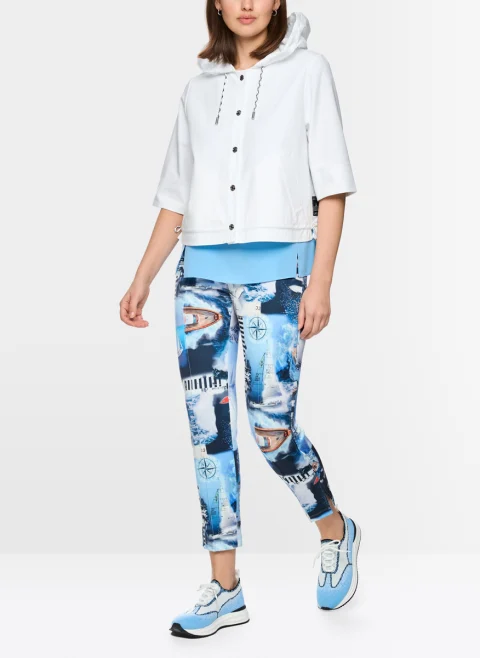 Късо яке с качулка Marc Cain Sports — снимка 2