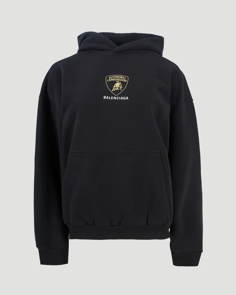 Automobili Lamborghini Hoodie Medium Fit in Black Faded