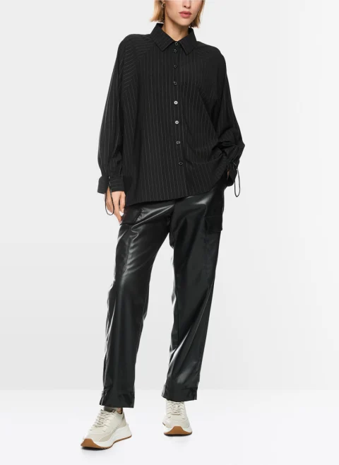 Риза с фино райе 'Wide cut' Marc Cain Sports — снимка 2