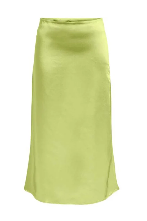 Пола Onlmayra Hw Long Satin Aop Skirt Wvn 15255393 13-0532 TCX celery green
