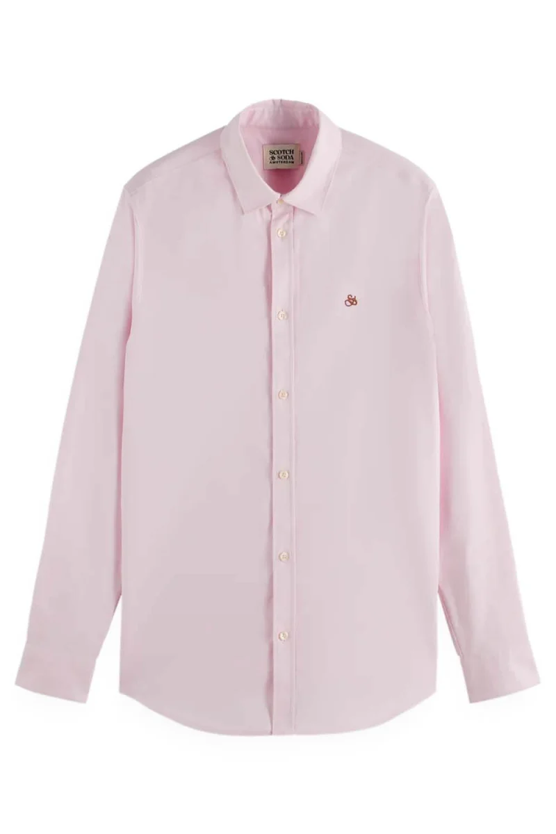 Риза Regular Fit Solid Oxford 179863 SC650 light lilac