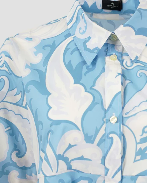 Blue Paisley Shirt — снимка 3