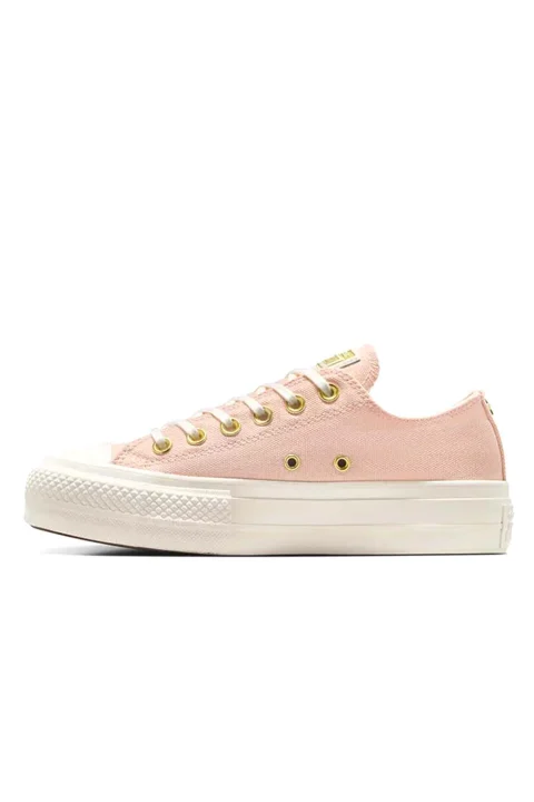Sneakers Chuck Taylor All Star Lift Platform Gold A12584C 691-pale petal/egret/gold — снимка 2