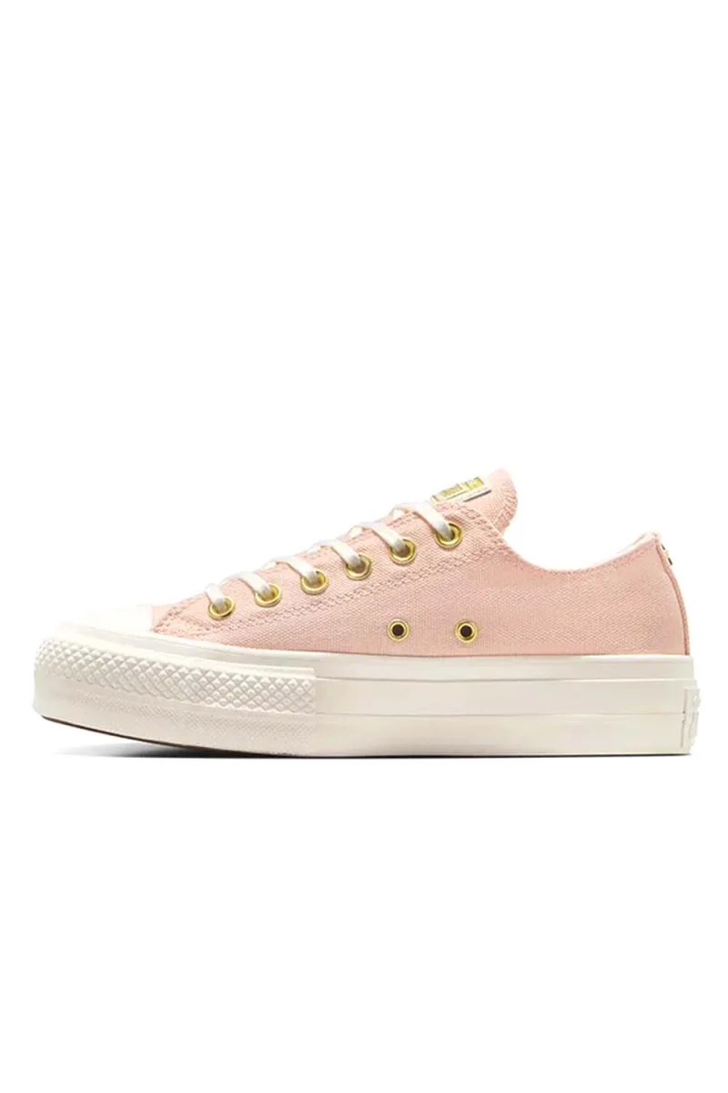 Sneakers Chuck Taylor All Star Lift Platform Gold A12584C 691-pale petal/egret/gold — снимка 2
