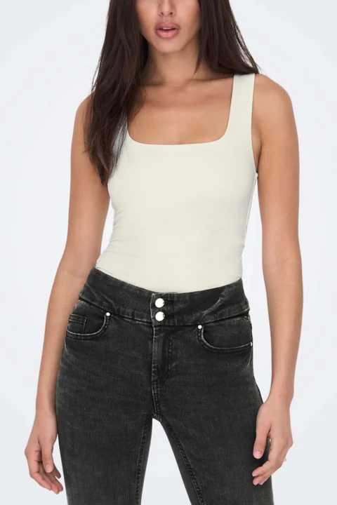 Top Onlea S/L 2-Ways Fit Jrs 15278090 11-4201 TCX cloud dancer — снимка 2
