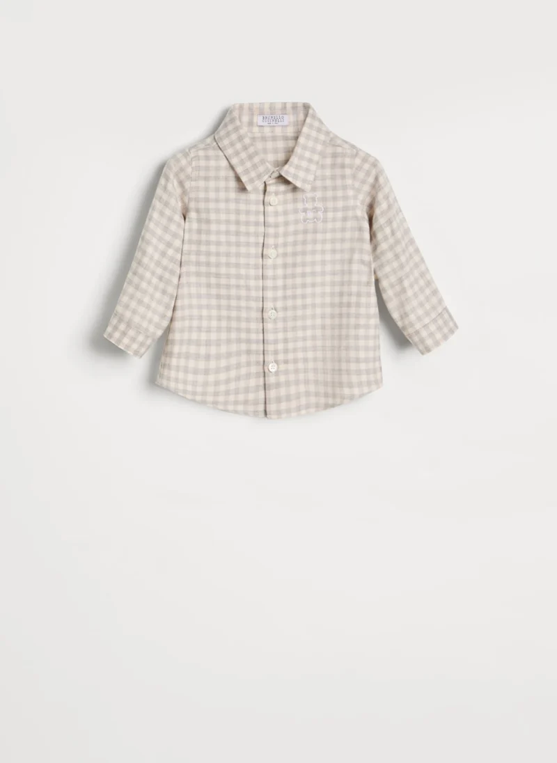 Риза с бродерия Brunello Cucinelli Kids 24M