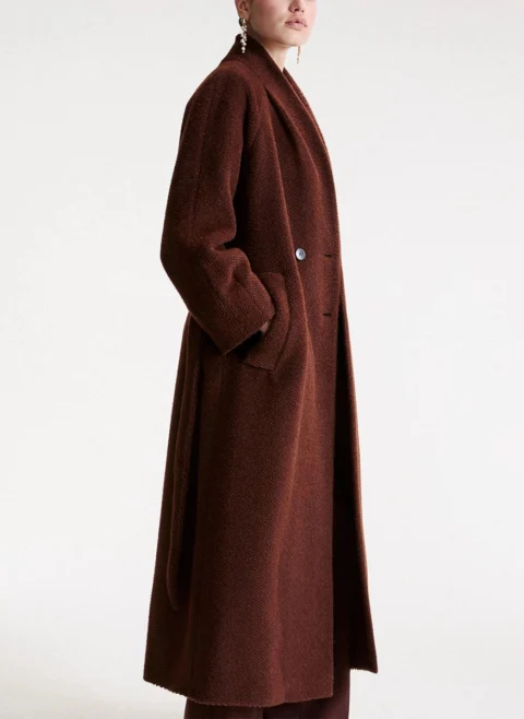 Палто с алпака 'Chevron' Marella Mllpipania — снимка 2