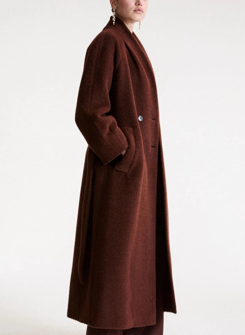 Палто с алпака 'Chevron' Marella Mllpipania — снимка 2