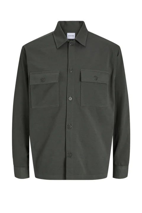 Риза Jjewilliam Overshirt 12306252 19-0405 TCX beluga