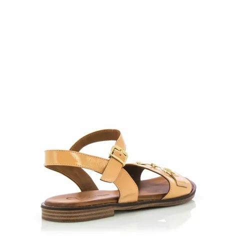 Дамски Равни Сандали CARLO FABIANI – 030-51-2662 SUZZA CAMEL PATENT — снимка 2
