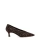 Дамски кафяви обувки с камъни Evaluna — снимка 2