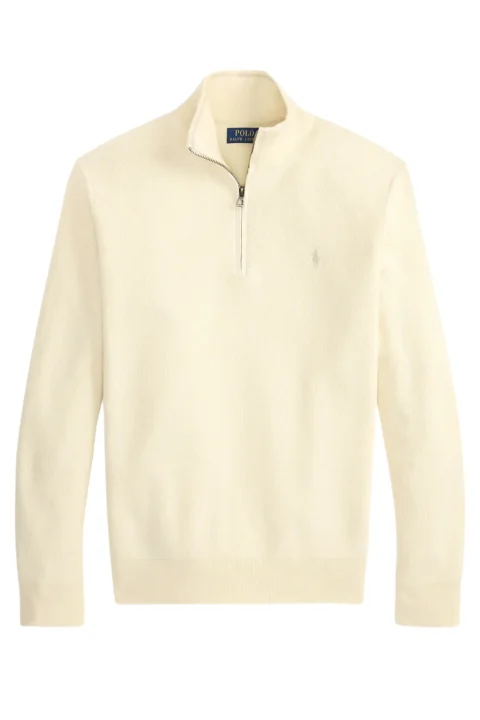 Плетено 32/2 Cotton-Half Zip 710B18060011 101 natural