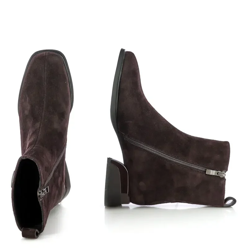 Дамски Боти На Ток CARLO FABIANI – 26366003 BROWN SUEDE — снимка 5