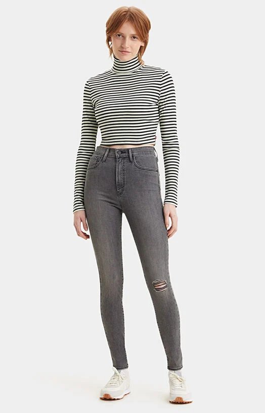 Сиви дънки Levi’s® MILE с накъсан детайл — снимка 3