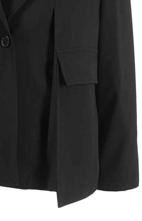 Jacket in Black Wool — снимка 3