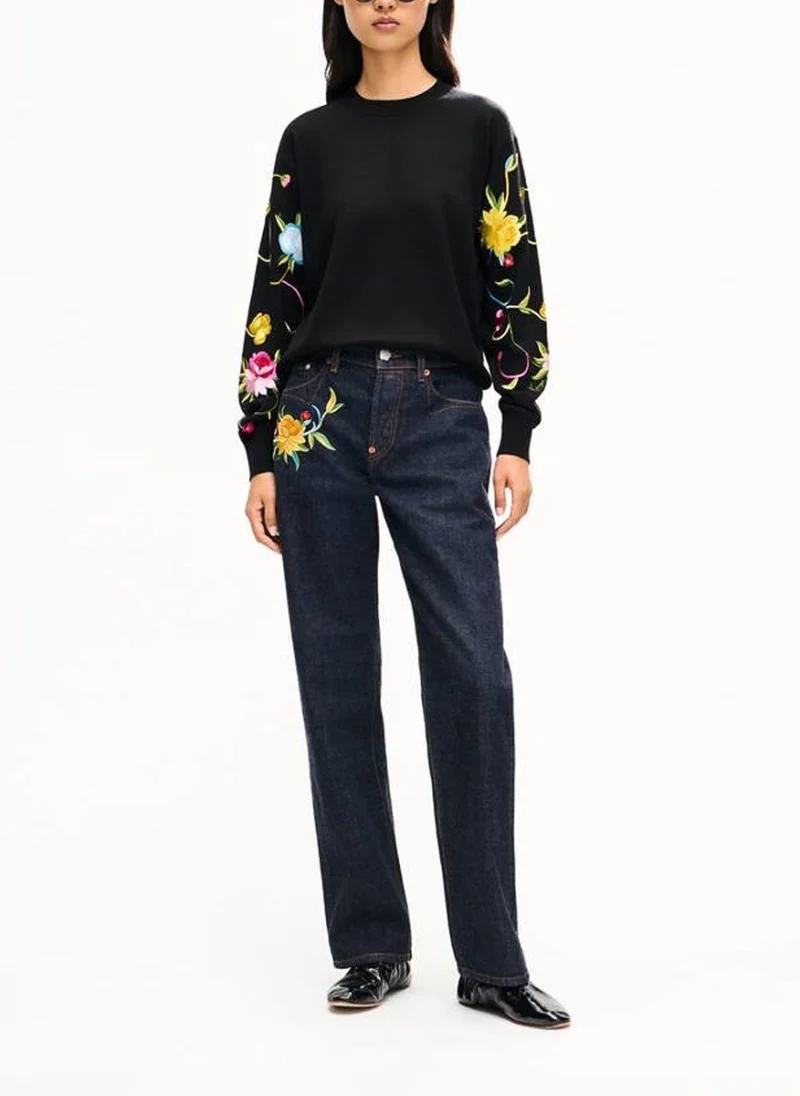Пуловер с вълна и коприна 'Wildflower' Kenzo