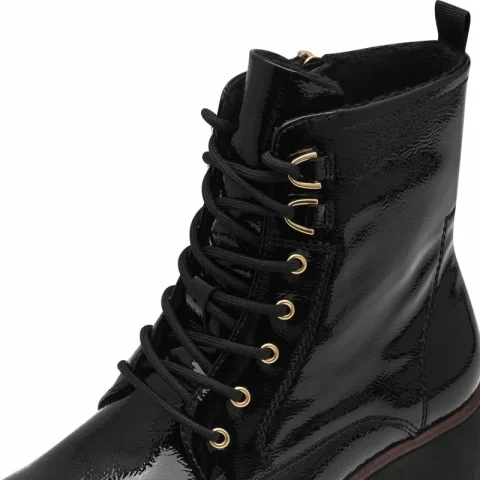 Дамски Кубинки TAMARIS – 1-25297-41-018 BLACK PATENT — снимка 4