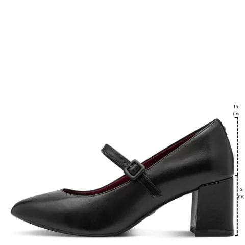 Токчета TAMARIS – 1-22460-45-003 BLACK LEATHER — снимка 7