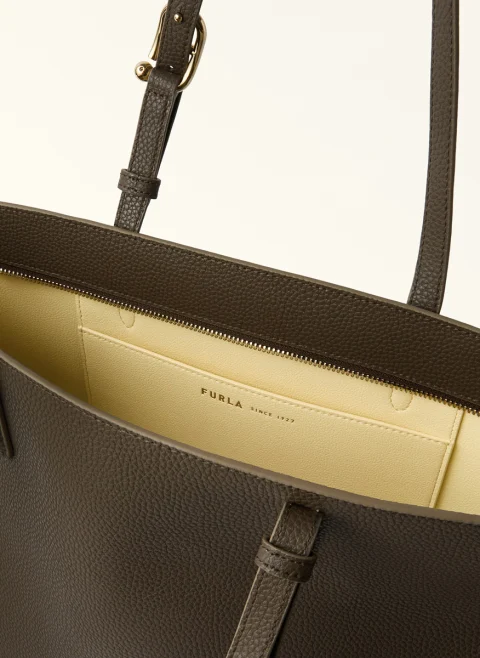 Кожена чанта Furla Ava Mogano — снимка 3