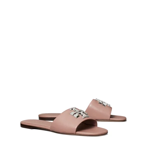 Дамски розови чехли Eleanor TORY BURCH — снимка 5