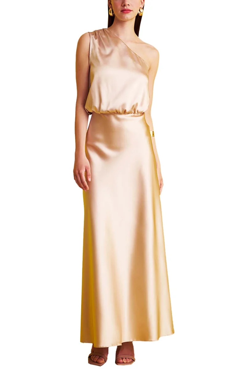 Рокля S23T1306 champagne