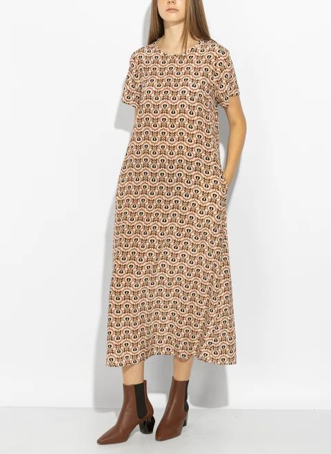 Копринена рокля с принт Weekend Max Mara Wkdvinci — снимка 5