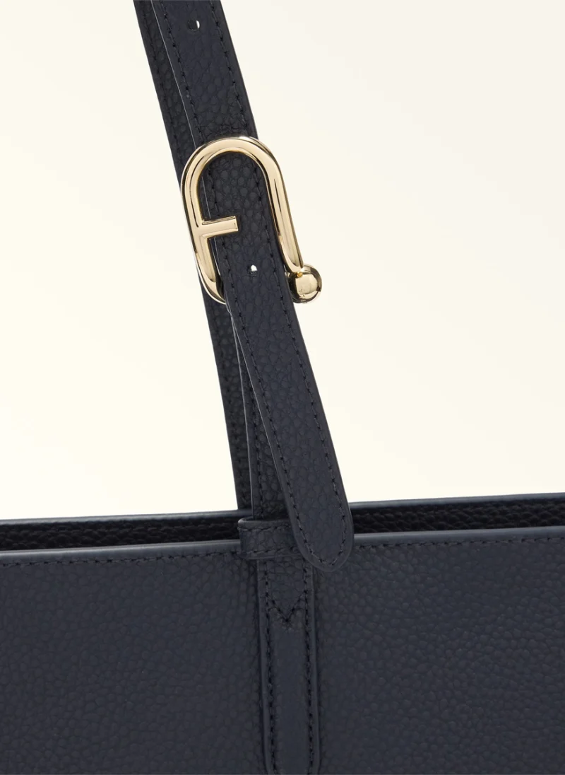 Кожена 'Tote' чанта Furla Ava Ink Blue Ink Blue L — снимка 2