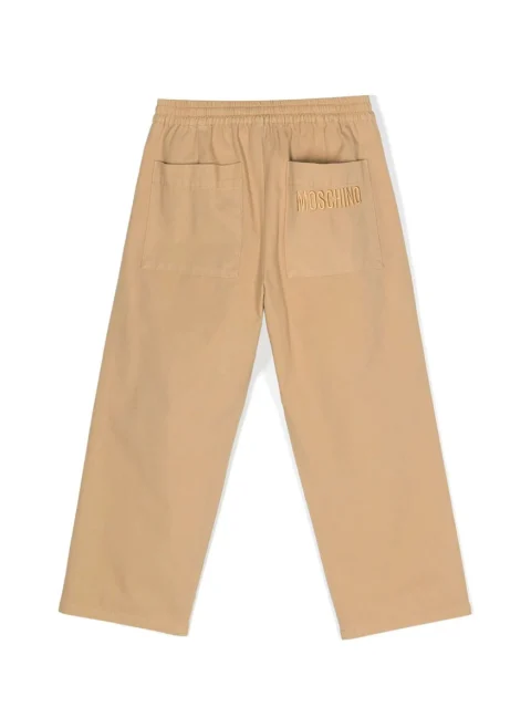 Панталон с бродерия Moschino Kids — снимка 2